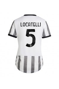 Juventus Manuel Locatelli #5 Voetbaltruitje Thuis tenue Dames 2022-23 Korte Mouw